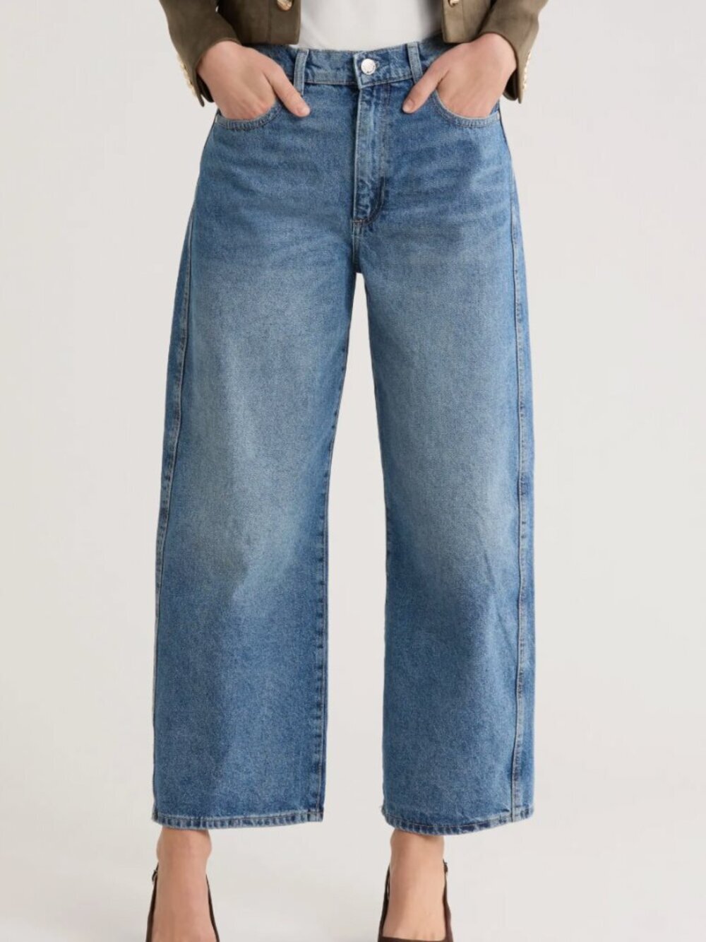 NWT - Jason Wu High Waist Ankle Relaxed Barrel Jeans Size 10